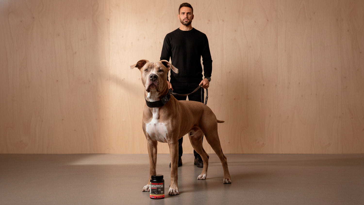 Suplemento muscular, collar y correa tácticos Hammer Dogs para razas grandes