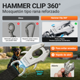 Cargar la imagen en la vista de la galería, Hammer Clip 360 — mosquetón reforzado

