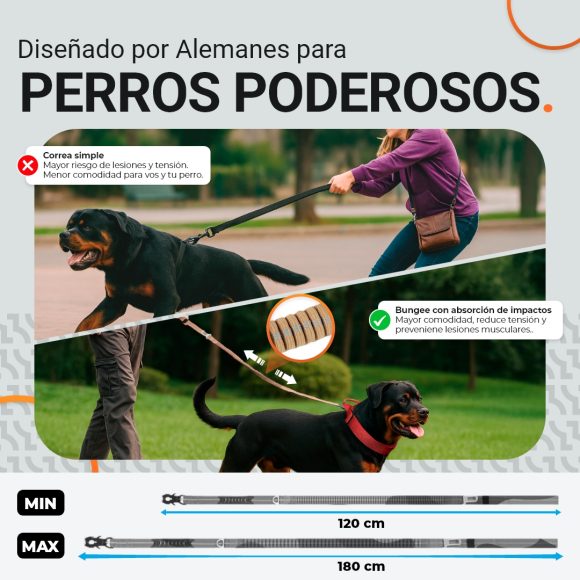 Collar HeavyControl™ + Correa ShockLine™  – Negro básico - Imagen 7